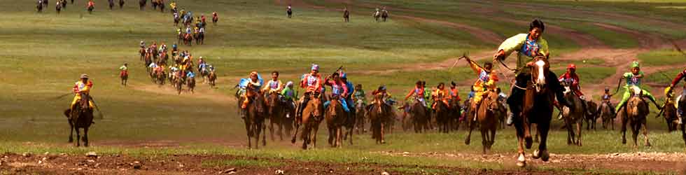 Долоогоос дээш насны хүүхэд хурдан морь унана